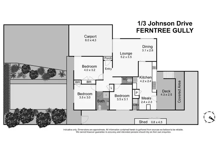 Floorplan of Homely house listing, 1/3 Johnson Drive, Ferntree Gully VIC 3156