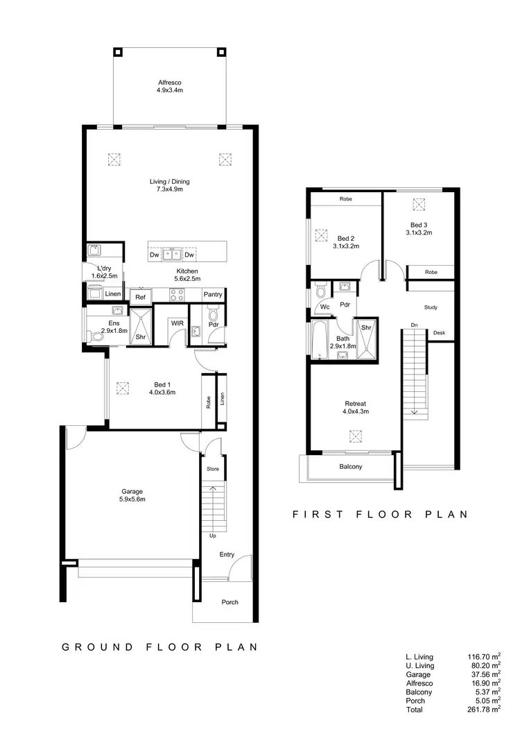 Floorplan of Homely house listing, 3A Samuel Street, Tranmere SA 5073