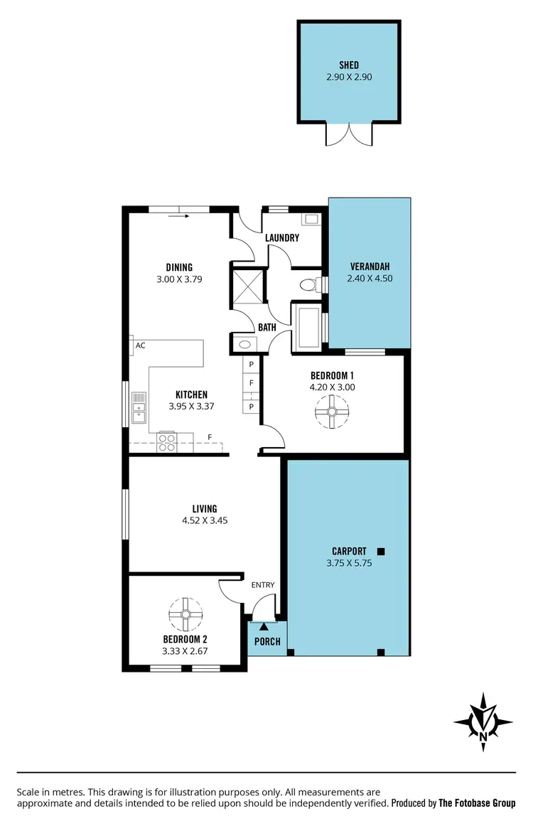 Floorplan of Homely house listing, 10 Lennard Drive, Moana SA 5169