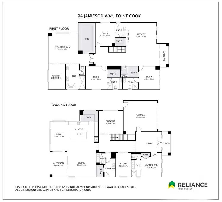 Floorplan of Homely house listing, 94 Jamieson Way, Point Cook VIC 3030