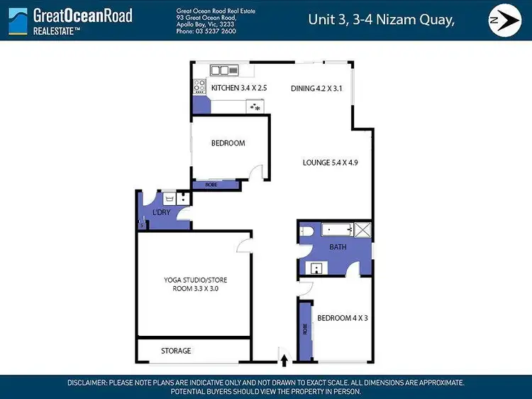 Floorplan of Homely unit listing, 3/3-4 Nizam Quay, Apollo Bay VIC 3233