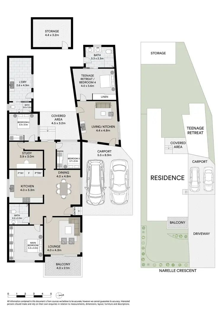 Floorplan of Homely house listing, 21 Narelle Crescent, Greenacre NSW 2190