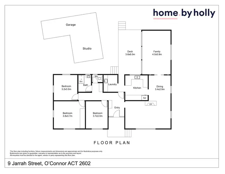 Floorplan of Homely house listing, 9 Jarrah Street, O'connor ACT 2602