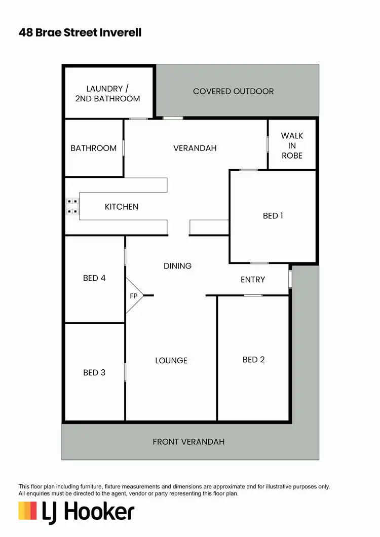 Floorplan of Homely house listing, 48 Brae Street, Inverell NSW 2360