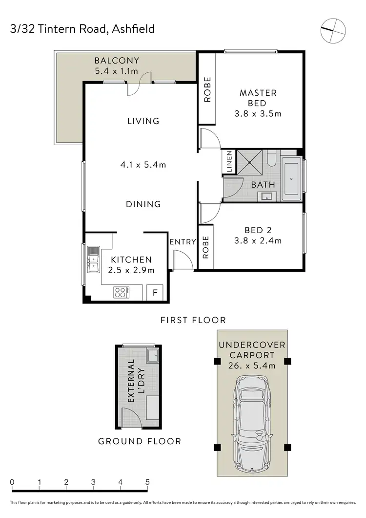 Floorplan of Homely apartment listing, 3/32 Tintern Road, Ashfield NSW 2131