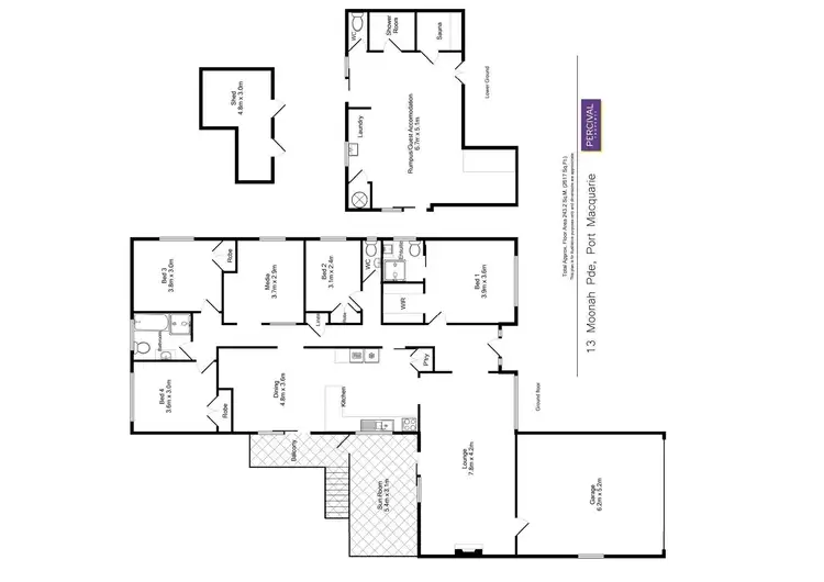 Floorplan of Homely house listing, 13 Moonah Parade, Port Macquarie NSW 2444