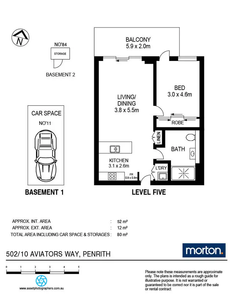 Floorplan of Homely apartment listing, 502/10 Aviators Way, Penrith NSW 2750