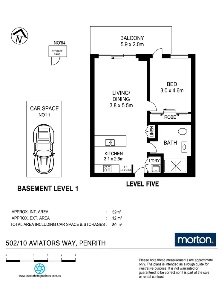 Floorplan of Homely apartment listing, 502/10 Aviators Way, Penrith NSW 2750