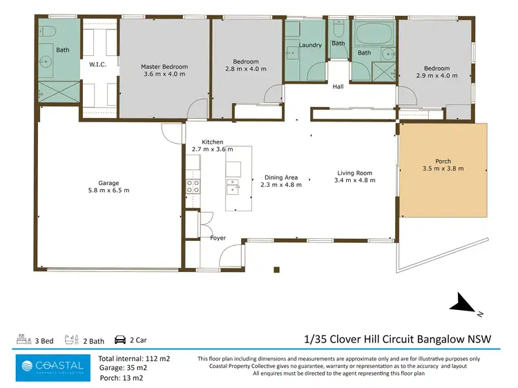 Floorplan of Homely house listing, 1/35 Clover Hill Circuit, Bangalow NSW 2479