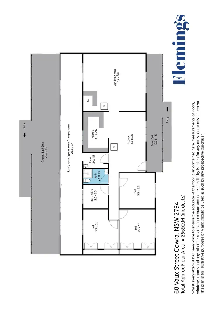 Floorplan of Homely house listing, 68 Lyall Street, Cowra NSW 2794
