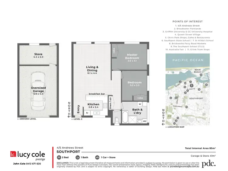 Floorplan of Homely apartment listing, 4/5 Andrews Street, Southport QLD 4215