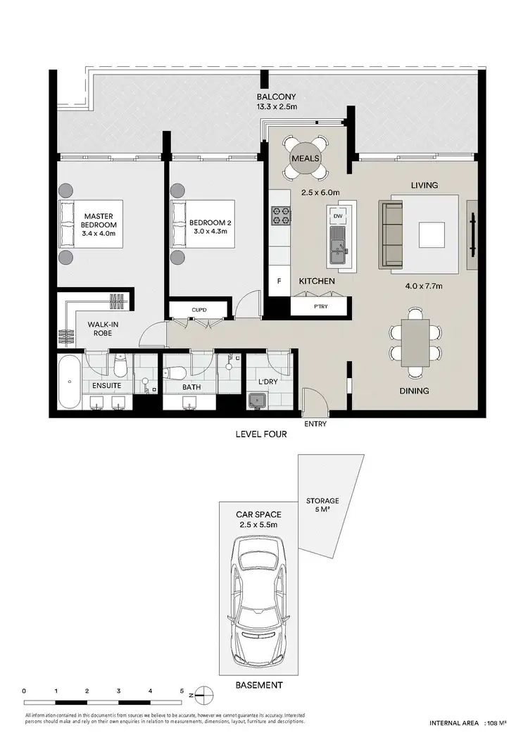 Floorplan of Homely apartment listing, 69/18 Edgewood Crescent, Cabarita NSW 2137