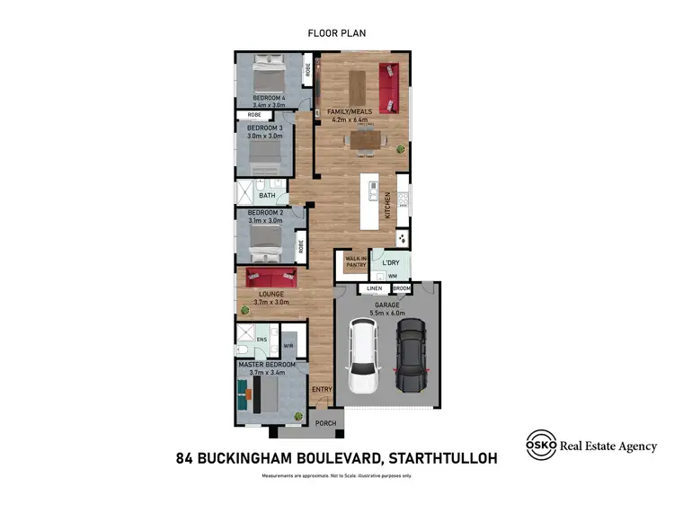 Floorplan of Homely house listing, 84 Buckingham Boulevard, Strathtulloh VIC 3338