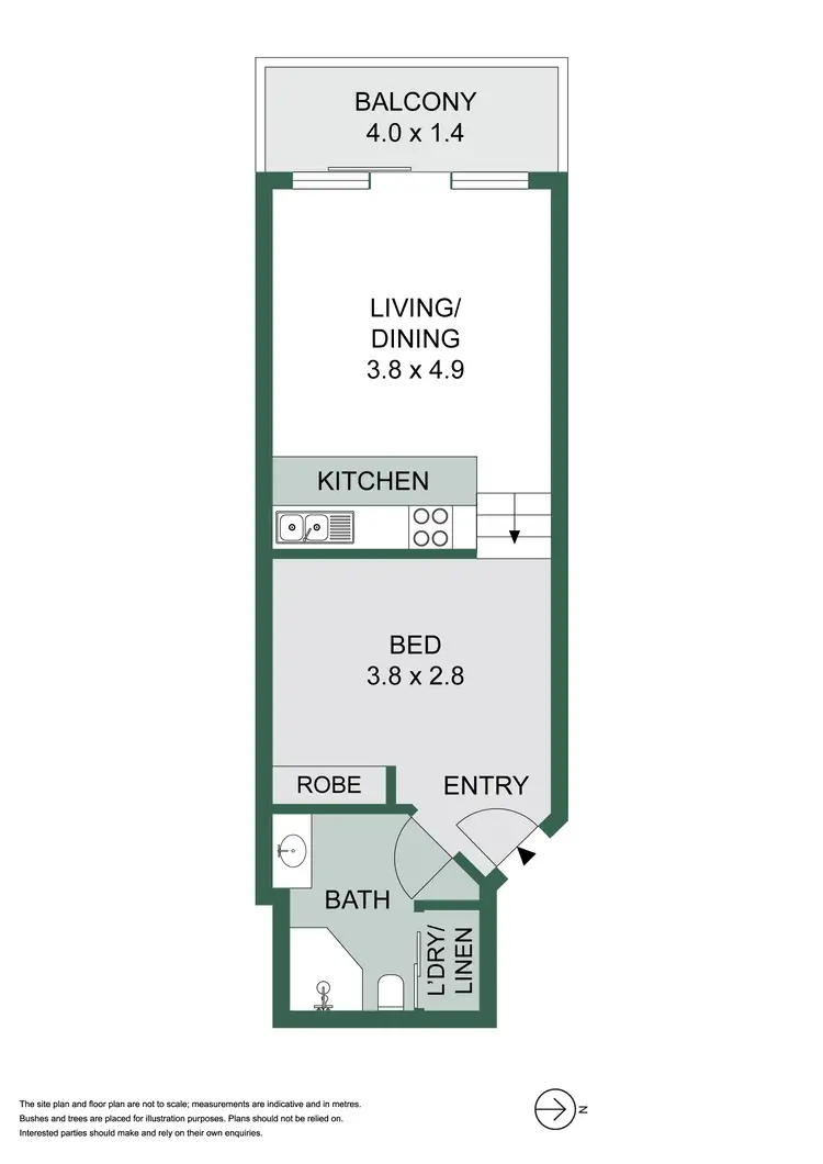 Floorplan of Homely apartment listing, 114/105 Campbell Street, Surry Hills NSW 2010