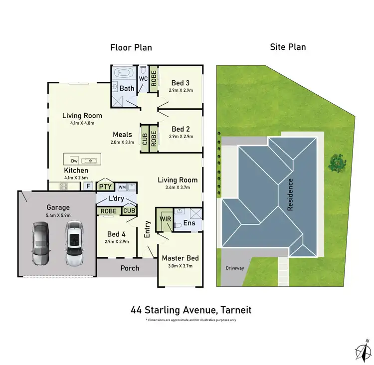 Floorplan of Homely house listing, 44 Starling Avenue, Tarneit VIC 3029