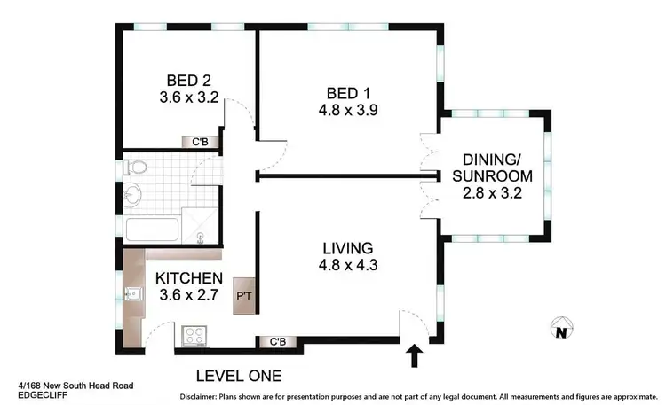 Floorplan of Homely apartment listing, 4/168 New South Head Road, Edgecliff NSW 2027