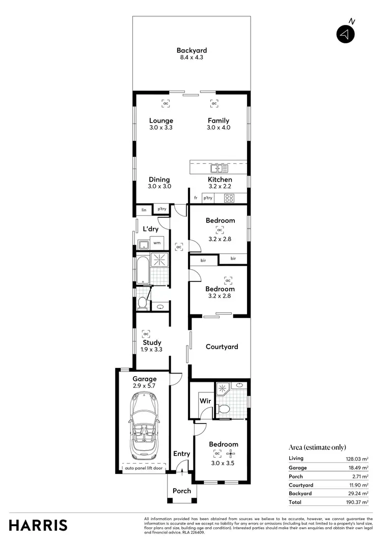Floorplan of Homely house listing, 41A Bristol Crescent, Davoren Park SA 5113