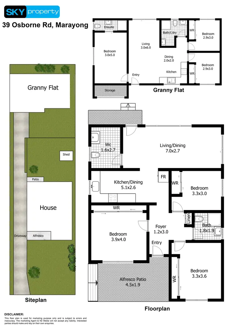 Floorplan of Homely house listing, 39 Osborne Road, Marayong NSW 2148
