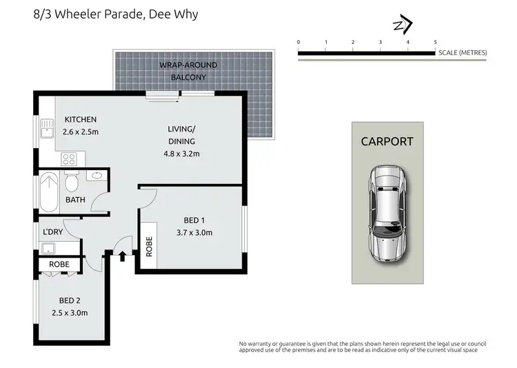 Floorplan of Homely apartment listing, 8/3 Wheeler Parade, Dee Why NSW 2099
