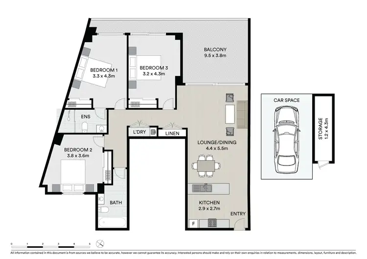 Floorplan of Homely unit listing, 601/6 Charles Street, Parramatta NSW 2150