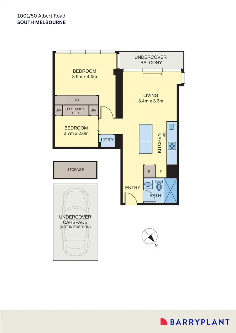 Floorplan of Homely apartment listing, 1001/50 Albert Road, South Melbourne VIC 3205