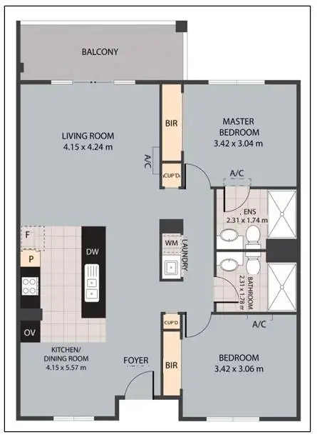 Floorplan of Homely unit listing, 16/13 Albert Street, Cranbrook QLD 4814