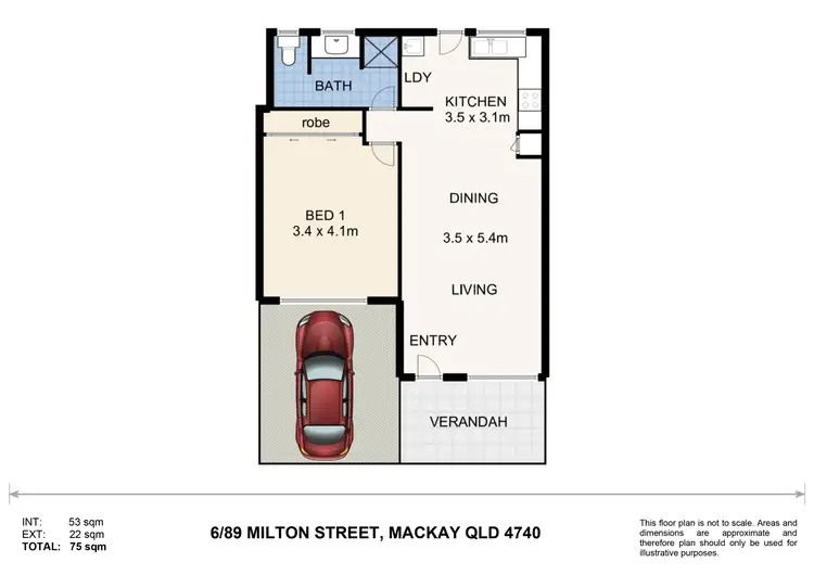 Floorplan of Homely block of units listing, 1-8/87-89 Milton Street, Mackay QLD 4740