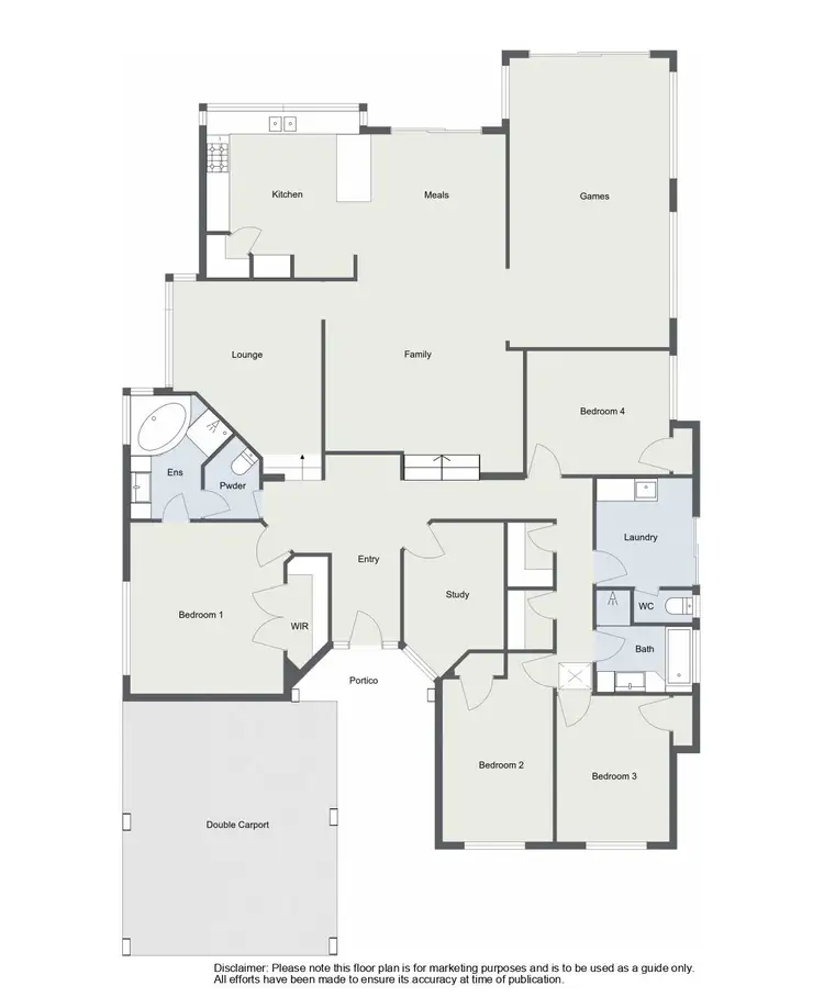 Floorplan of Homely house listing, 13 Valentine Way, Australind WA 6233