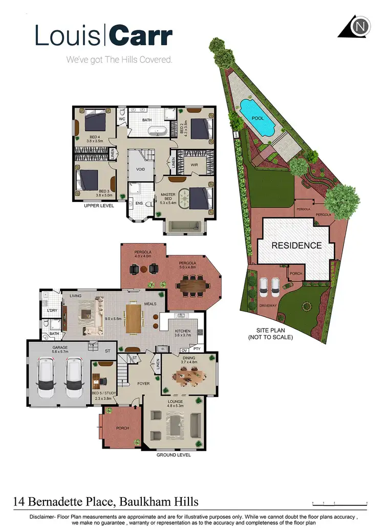Floorplan of Homely house listing, 14 Bernadette Place, Baulkham Hills NSW 2153