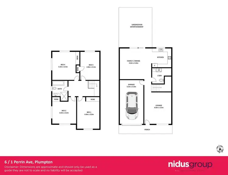 Floorplan of Homely townhouse listing, 6/1-7 Perrin Avenue, Plumpton NSW 2761