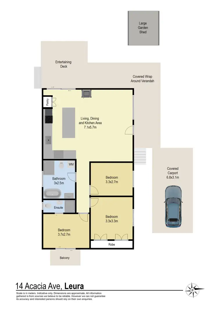 Floorplan of Homely house listing, 14 Acacia Avenue, Leura NSW 2780