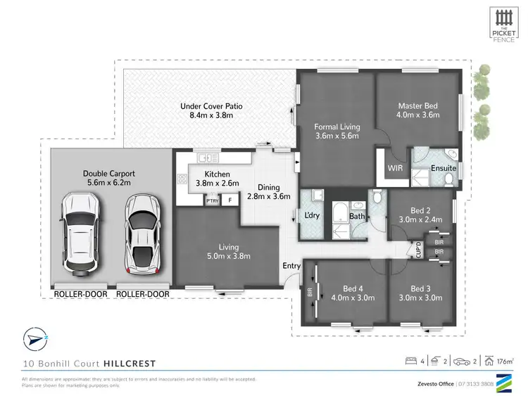 Floorplan of Homely house listing, 10 Bonhill Court, Hillcrest QLD 4118