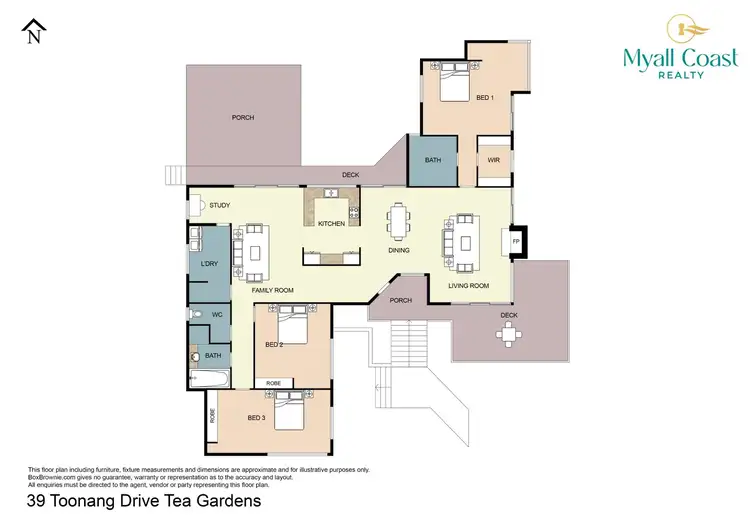 Floorplan of Homely house listing, 39 Toonang Drive, Tea Gardens NSW 2324
