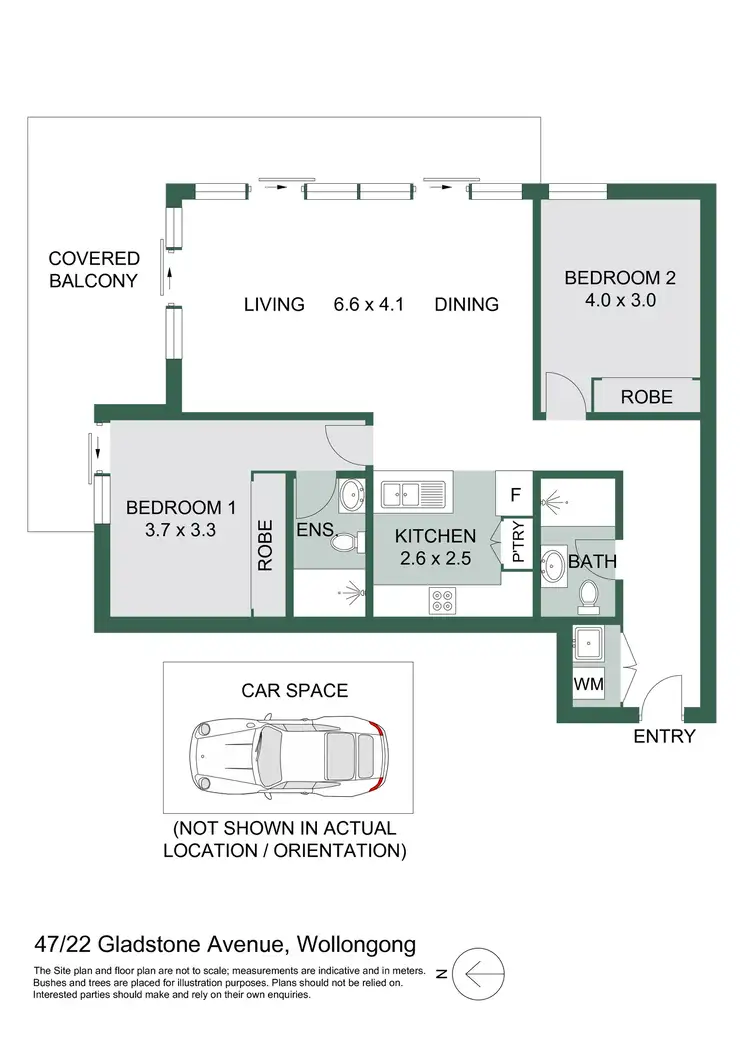 Floorplan of Homely apartment listing, 47/22 Gladstone Avenue, Wollongong NSW 2500