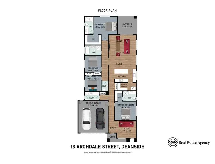 Floorplan of Homely house listing, 13 Archdale Street, Deanside VIC 3336