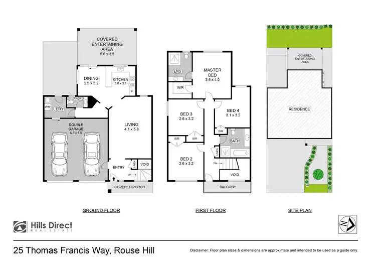 Floorplan of Homely house listing, 25 Thomas Francis Way, Rouse Hill NSW 2155