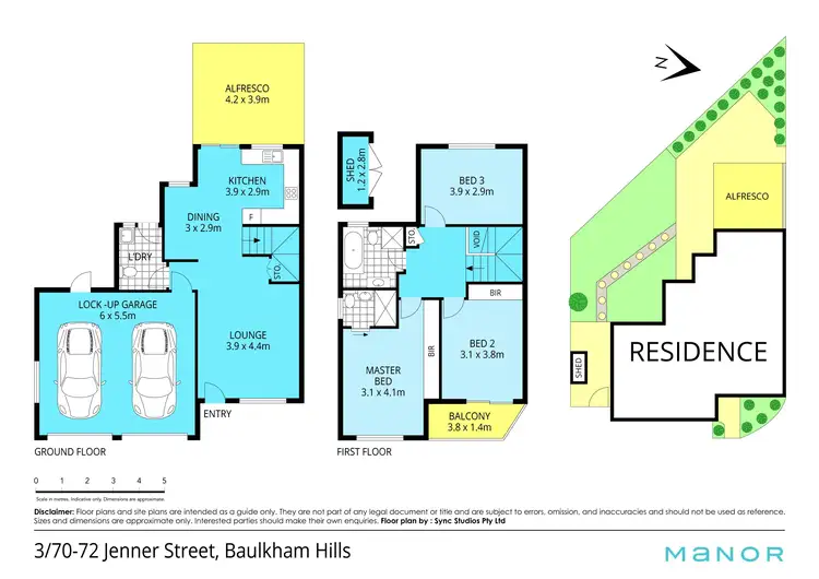 Floorplan of Homely townhouse listing, 3/70-72 Jenner Street, Baulkham Hills NSW 2153