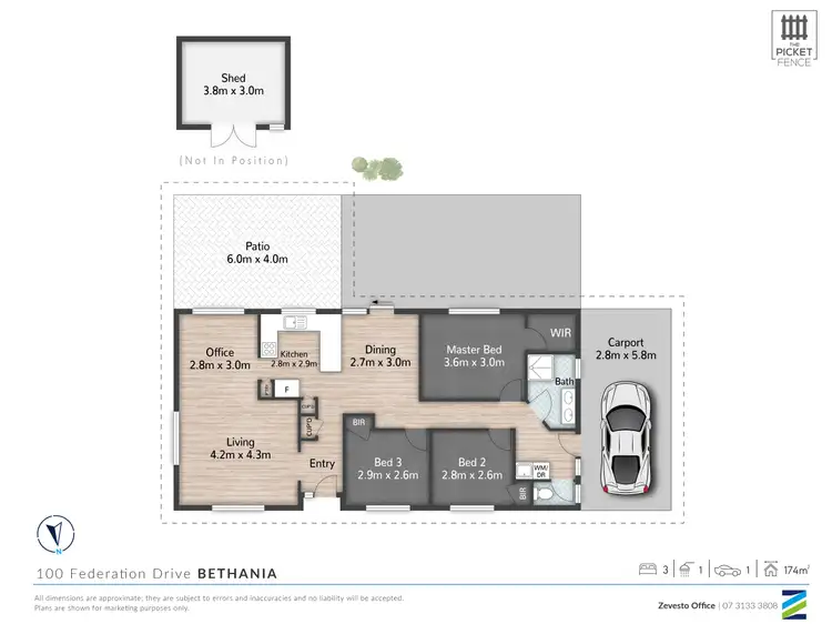 Floorplan of Homely house listing, 100 Federation Drive, Bethania QLD 4205