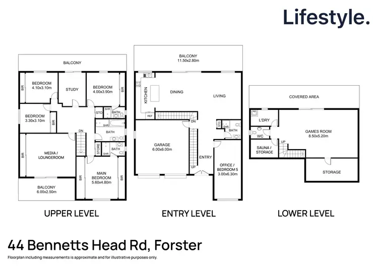 Floorplan of Homely house listing, 44 Bennetts Head Road, Forster NSW 2428