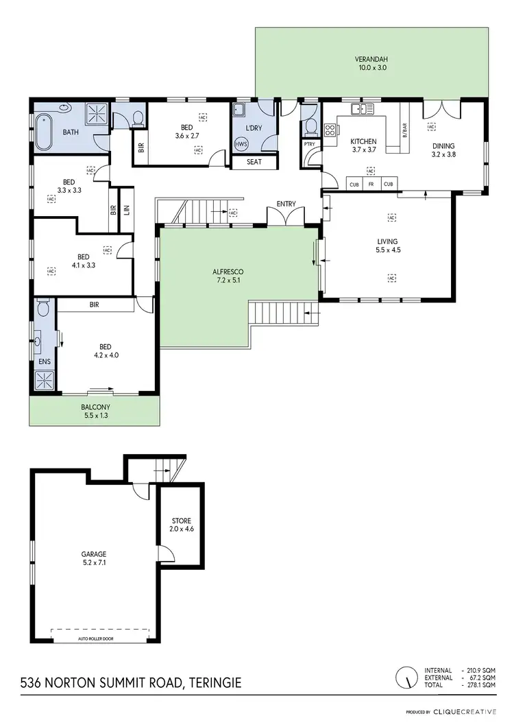 Floorplan of Homely house listing, 536 Norton Summit Road, Teringie SA 5072
