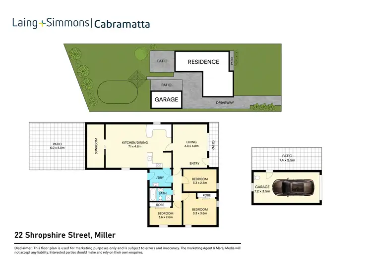 Floorplan of Homely house listing, 22 Shropshire Street, Miller NSW 2168