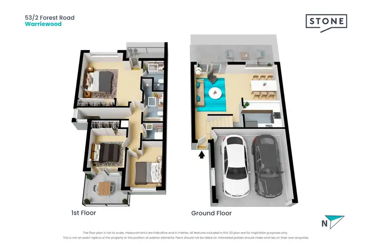 Floorplan of Homely townhouse listing, 53/2 Forest Road, Warriewood NSW 2102
