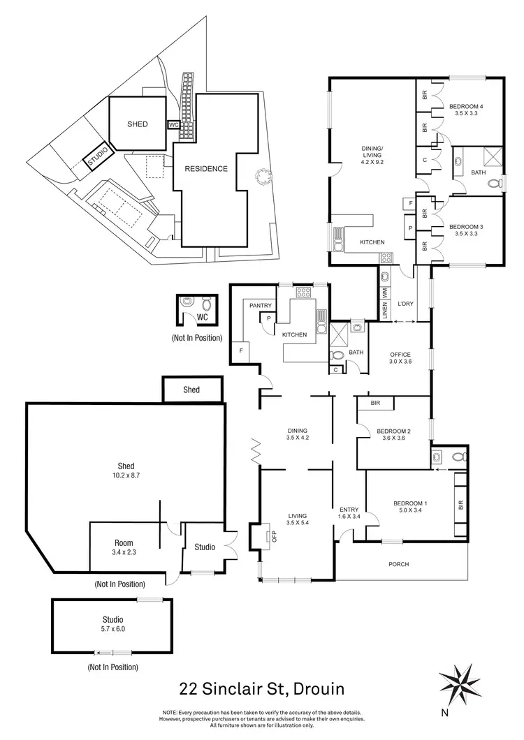 Floorplan of Homely house listing, 22 Sinclair Street, Drouin VIC 3818