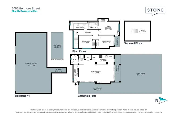 Floorplan of Homely townhouse listing, 6/66 Belmore Street, North Parramatta NSW 2151