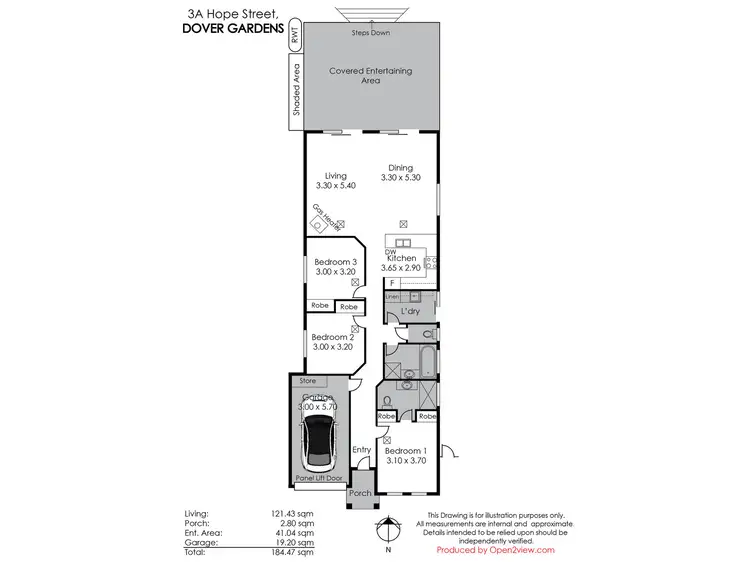 Floorplan of Homely house listing, 3a Hope Street, Dover Gardens SA 5048