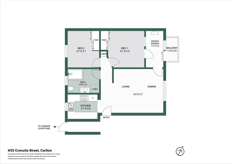 Floorplan of Homely apartment listing, 4/53 Cronulla Street, Carlton NSW 2218