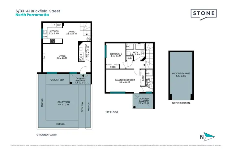 Floorplan of Homely townhouse listing, 6/33-41 Brickfield Street, North Parramatta NSW 2151