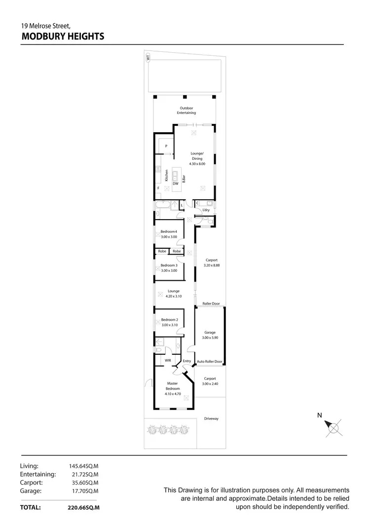 Floorplan of Homely house listing, 19 Melrose Street, Modbury Heights SA 5092