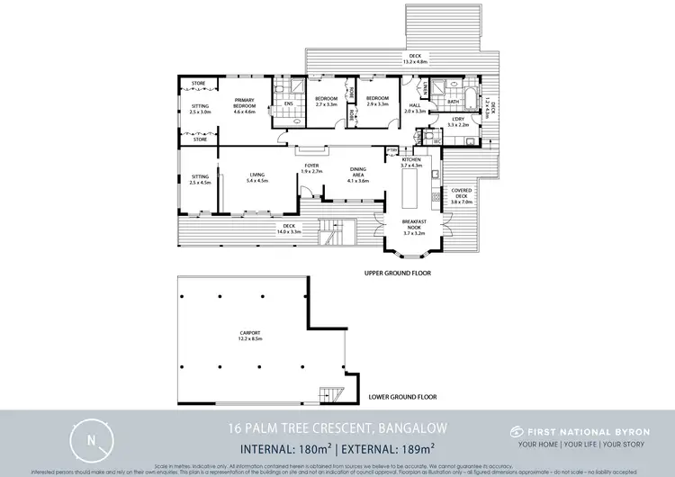 Floorplan of Homely house listing, 16 Palm Tree Crescent, Bangalow NSW 2479