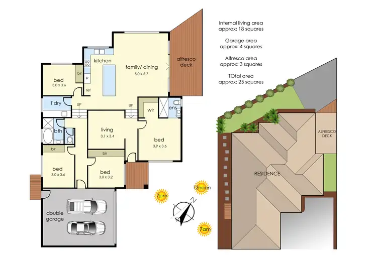 Floorplan of Homely house listing, 2/123 Franciscan Avenue, Frankston VIC 3199